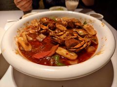 毛蟹年糕、莴笋虾皮-八分饱·西津会(西津渡店)