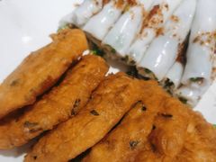 簸箕板拼油炸糕-老聃·小鸭鲢城原味客家菜(海沧店)