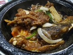 姜葱蚬芥鱼头煲-兰桂坊粤泰美食(较场西店)