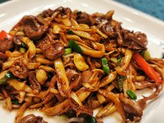 蘑菇炒鸡杂-富临轩私房菜(集庆门大街店)