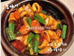 砂锅豉香秋葵啫鱿鱼筒-小炳胜(卓悦中心店)