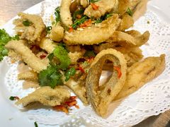 椒盐豆腐鱼-龙眼南白粥六顺白粥