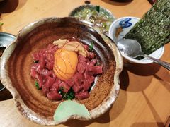 生鸡蛋拌生牛肉-九州酒场ひこぞう(1号店)