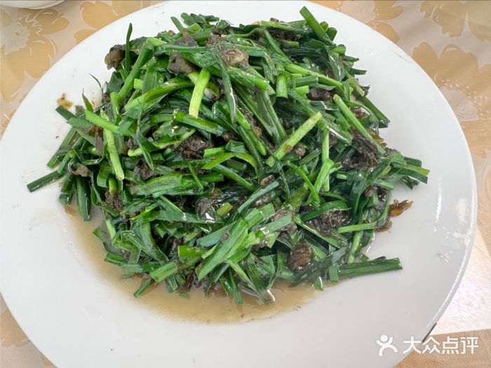 山里人家土菜馆(茅山店)韭菜炒地皮菜图片