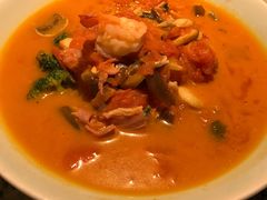 番茄海鲜煮西兰花-绿茶餐厅(乐峰广场店)