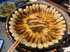 排骨豆角卷子-华盛园卷子王农家菜水库鱼