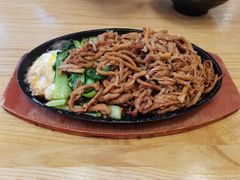 铁板肉丝炒面-王家沙点心店(西康路店)