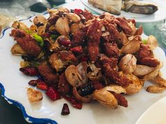 蒜爆牛肉-天添纸包鸡家常菜
