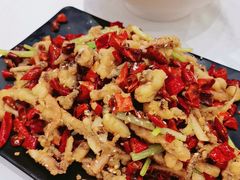 干煸鱿鱼须-大眼锅贴水饺(河东店)