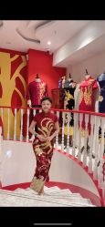 -金扣子旗袍新娘装订婚喜婆婆喜妈妈定制(宽厚里旗舰店)