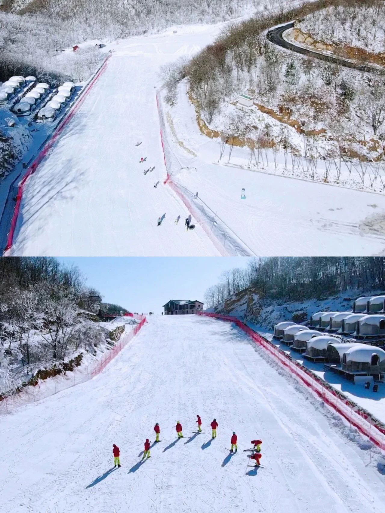 冬天的快乐 横冲滑雪场开滑