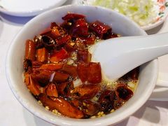 现炸辣椒油-北京老门框爆肚涮肉馆(锦业路店)