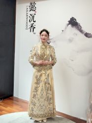 -懿沉香中式嫁衣礼服秀禾服龙凤褂马来褂旗袍总店