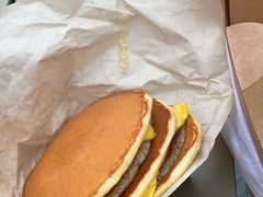 双层猪柳芝士松饼汉堡-STARLING八哥松饼(雅宝店)