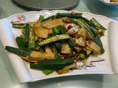 秋葵杏鲍菇-清雅轩·清真菜·春饼•烤鸭(滑翔店)