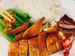 叉烧拼油鸡饭-老字号蛇口德记烧腊饭店·海鲜加工
