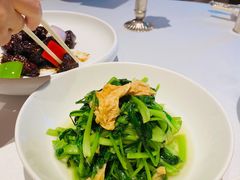 鸡毛菜炒腐衣-玫瑰厅上海菜(兴国路店)