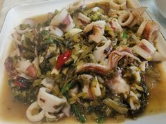 酸菜炒鱿鱼-温岭人家(红花北路店)