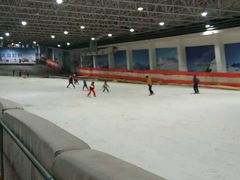 扶梯上去&nbsp;专业会急刹车的滑雪人可以去滑-绍兴启迪乔波冰雪世界