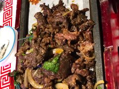 贝勒爷大盘炒牛肉-龙咏记四季家福烤鸭中餐厅(滨湖店)