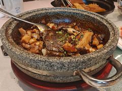 -海派美食·家宴海鲜青岛菜·石锅鲽鱼头(东方城店)
