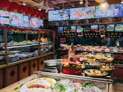 自助取餐区-闯关东东北农家菜(崂山石老人店)