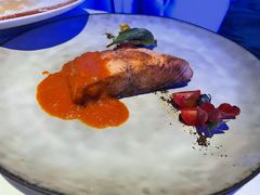 主菜&nbsp;辣烤挪威三文鱼-天玑高空江景餐厅&酒吧Sky Secret Restaurant&Bar