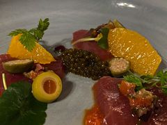 火腿生牛肉三文鱼拼盘-君悦酒店·La Terrazza意合園·意式风味