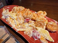芒果虾球沙拉-成都娃娃花园餐厅 (南艺旗舰店)