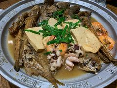 -东来菜馆•手抓海鲜家常菜•海鲜锅贴(鸽子窝店)