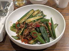 炒秋葵-小大董·烤鸭(王府井apm店)