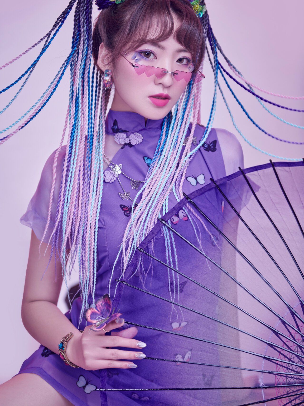 超酷的紫色国潮系列写真