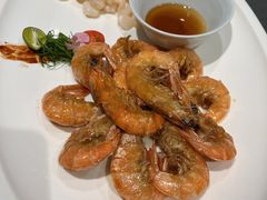 清炒虾仁拼元宝虾-望乡楼上海菜(日月光店)