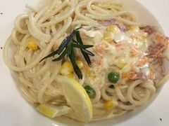 法式奶油培根意面-吃饼人西餐(南开店)