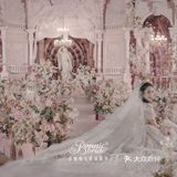 春季必选🌸樱花浪漫的欧式古堡，粉色纯洁梦幻婚礼