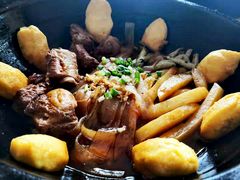 排骨豆角贴饼子-大清花饺子(山庄店)
