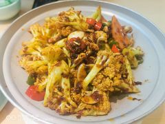 干锅有机菜花-吕氏疙瘩汤·海鲜新鲁菜(凯德mall新都心店)