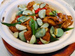 腊八蒜炒肥肠-惠丰堂饭庄·烤鸭·京味菜(西北旺·唐家岭店)