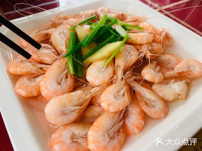 渔水之家柴火菜饭盐水白米虾图片