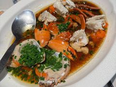 葱油三门红膏青蟹-钱塘花园·宁波菜