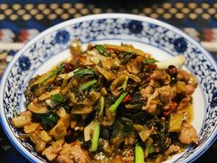水淹菜炒肉-蜗牛小馆醉乡民谣云南菜(惠新西里店)
