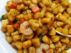 虾仁炒疙瘩-白魁老号饭庄(交道口店)