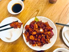 椒香虾仁爆鸡球-陈傻子餐厅(世纪都会店)