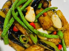茄子豇豆-鸡毛店·川菜(双楠店)