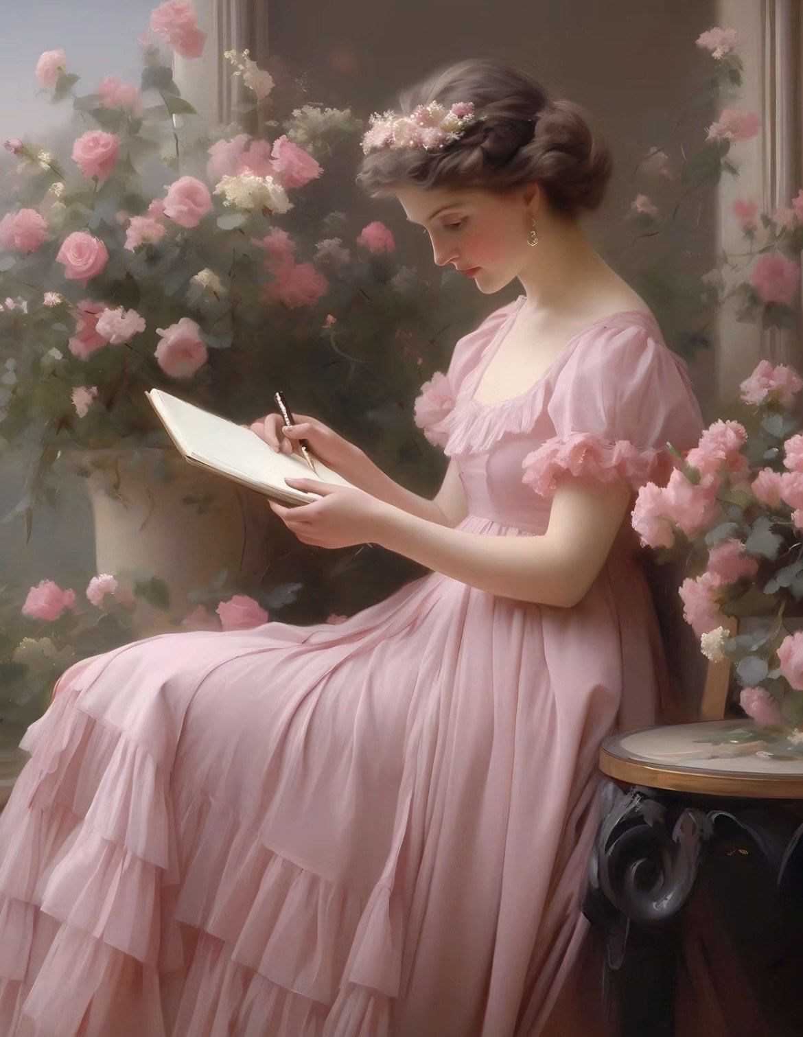 【油画少女合集】91怦然心动的感觉