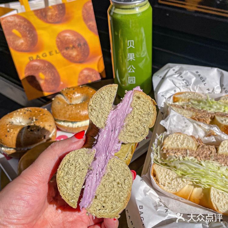 上海新开的贝果专门店！！面包脑袋狂喜！
