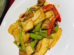 肉炒茭白-万柳阁小馆·花园餐厅(龙潭湖店)