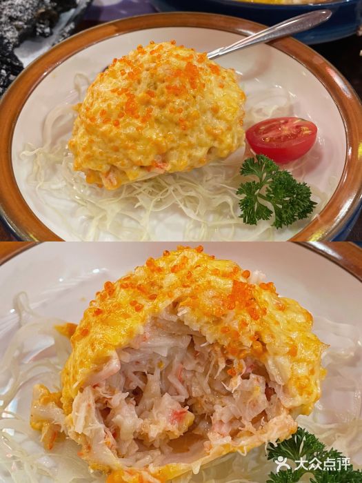 仙隐小鹿料理食堂(沙市人信汇店)黄金海胆蟹壳烧图片
