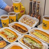 在杭州！！美式三明治🥪料好足。。。
