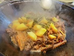 -村外人家柴火炖，大锅炖，铁锅炖